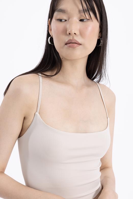 Bayan Bej Sırt Bağlamalı Askılı Body - BSL