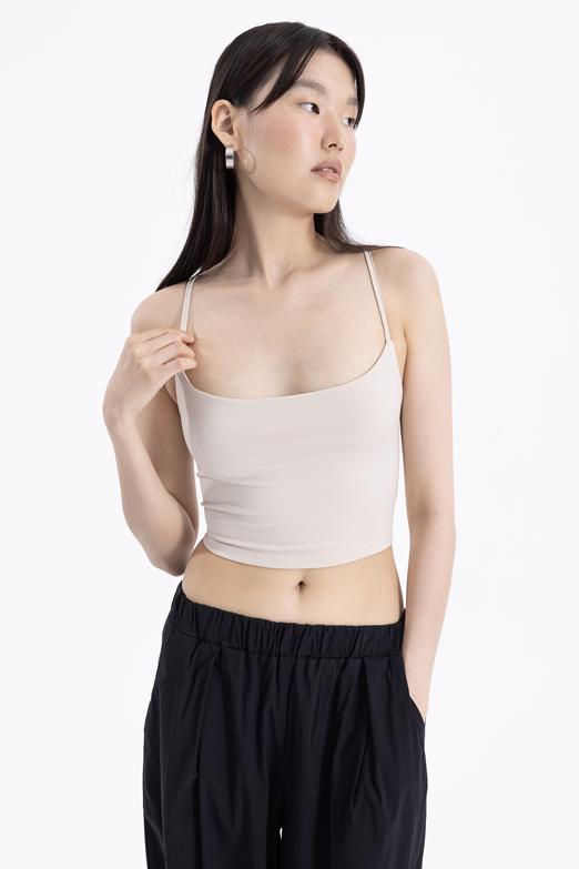 Bayan Bej Sırt Bağlamalı Askılı Body - BSL