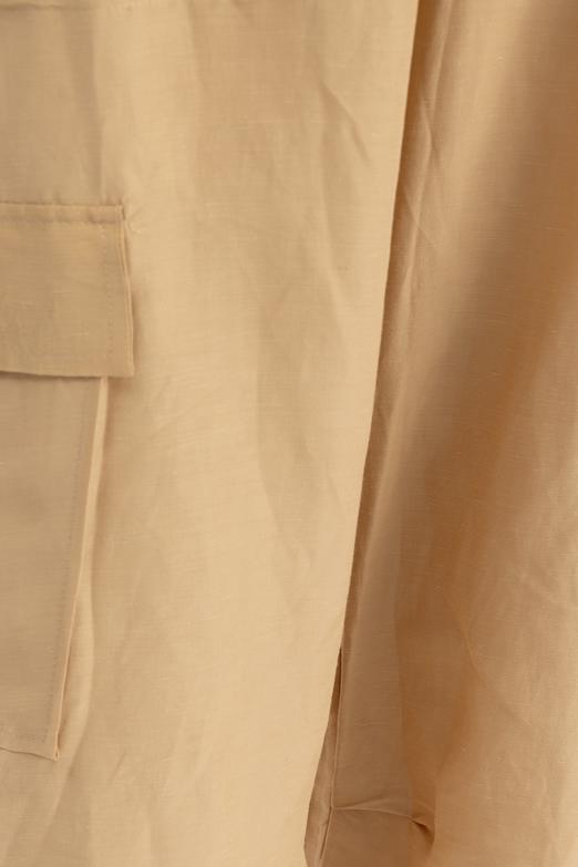 Bayan Bej Keten Kargo Pantolon - BSL