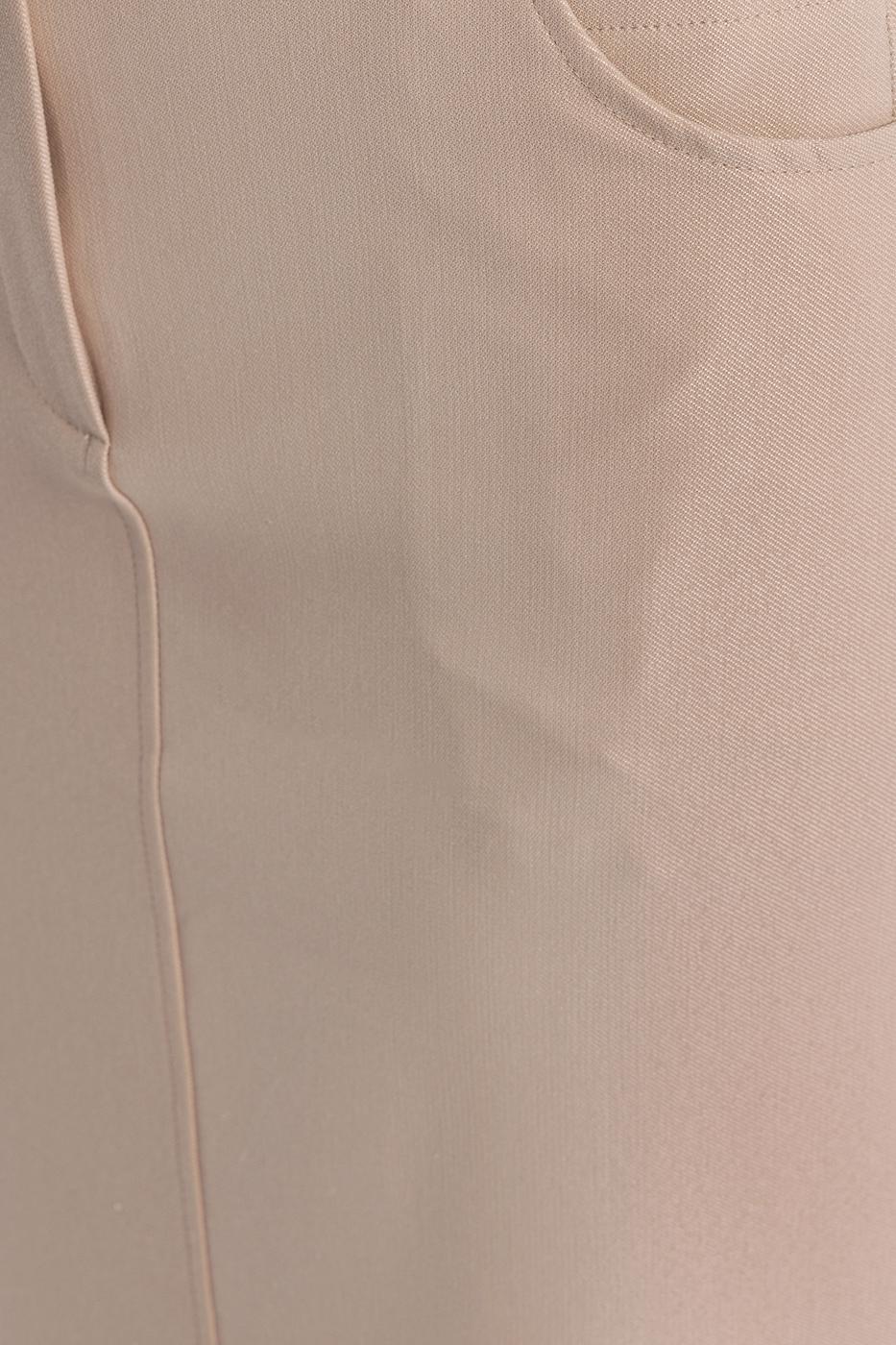 Bayan Bej Düşük  Bel  Maksi Etek