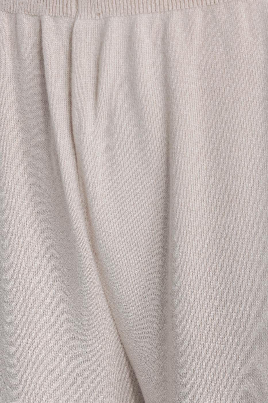 Bayan Bej Bol Paça Triko Pantolon