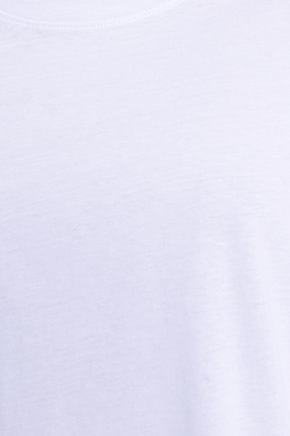 Bayan Beyaz Oversize Basıc Tshırt