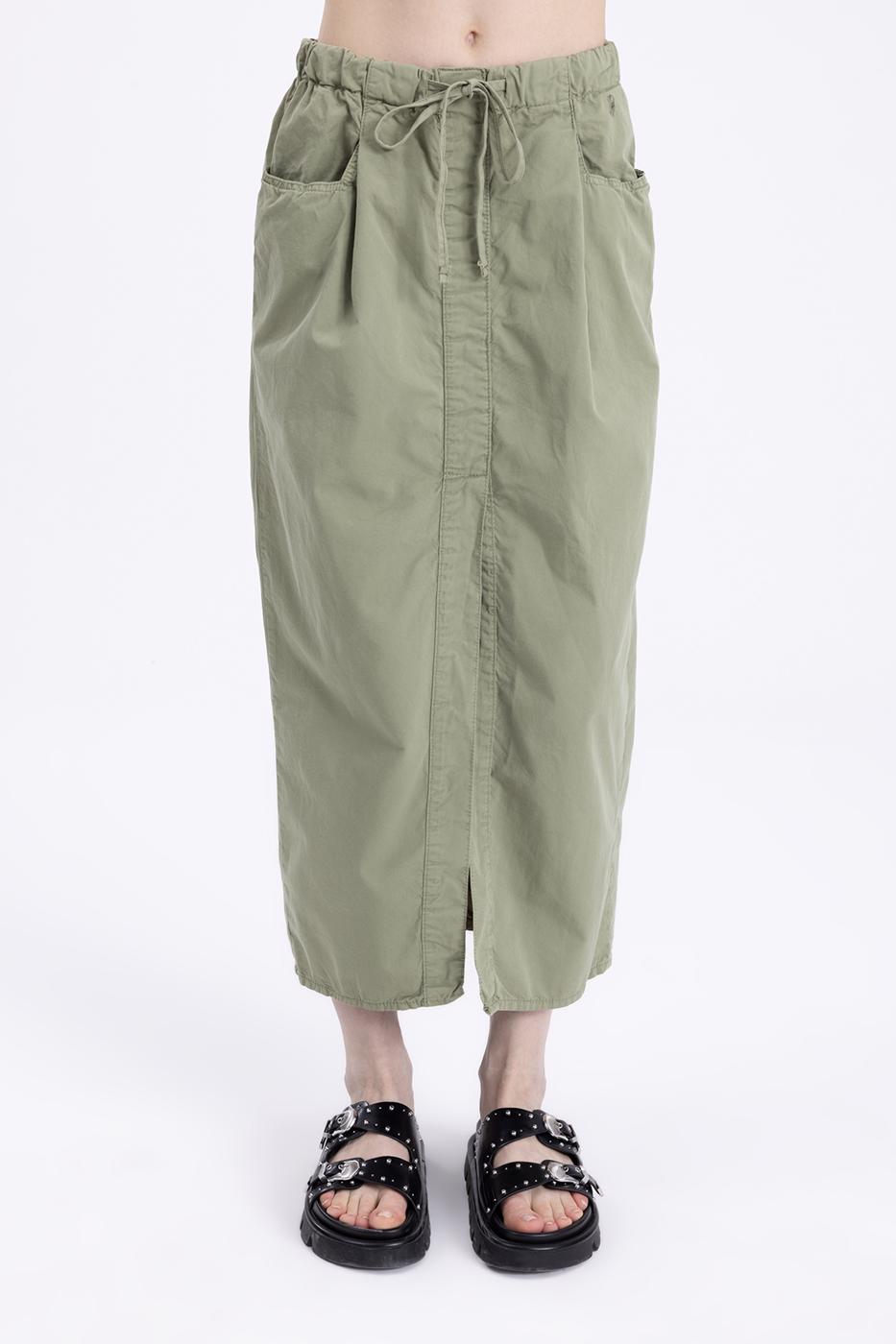 Bayan Haki Düşük  Bel Cep Detaylı  Maksi Etek