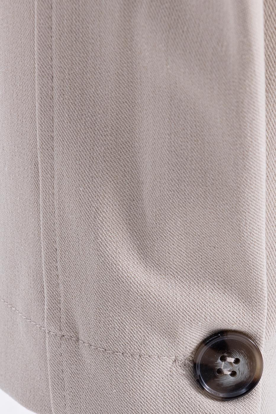 Bayan Bej Pileli Havuç Pantolon