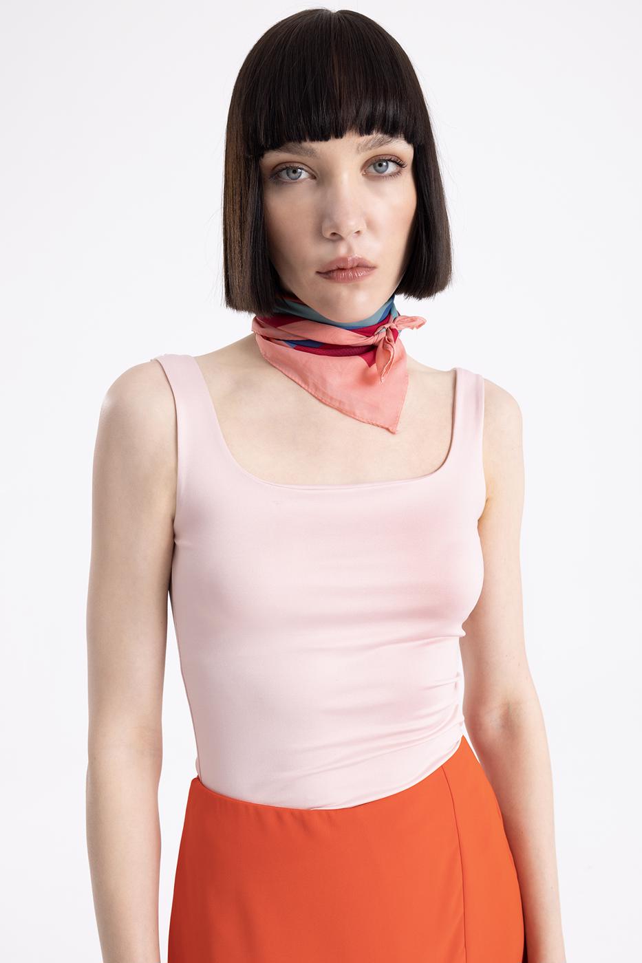 Bayan Pembe Kalın Askılı Atlet  Top