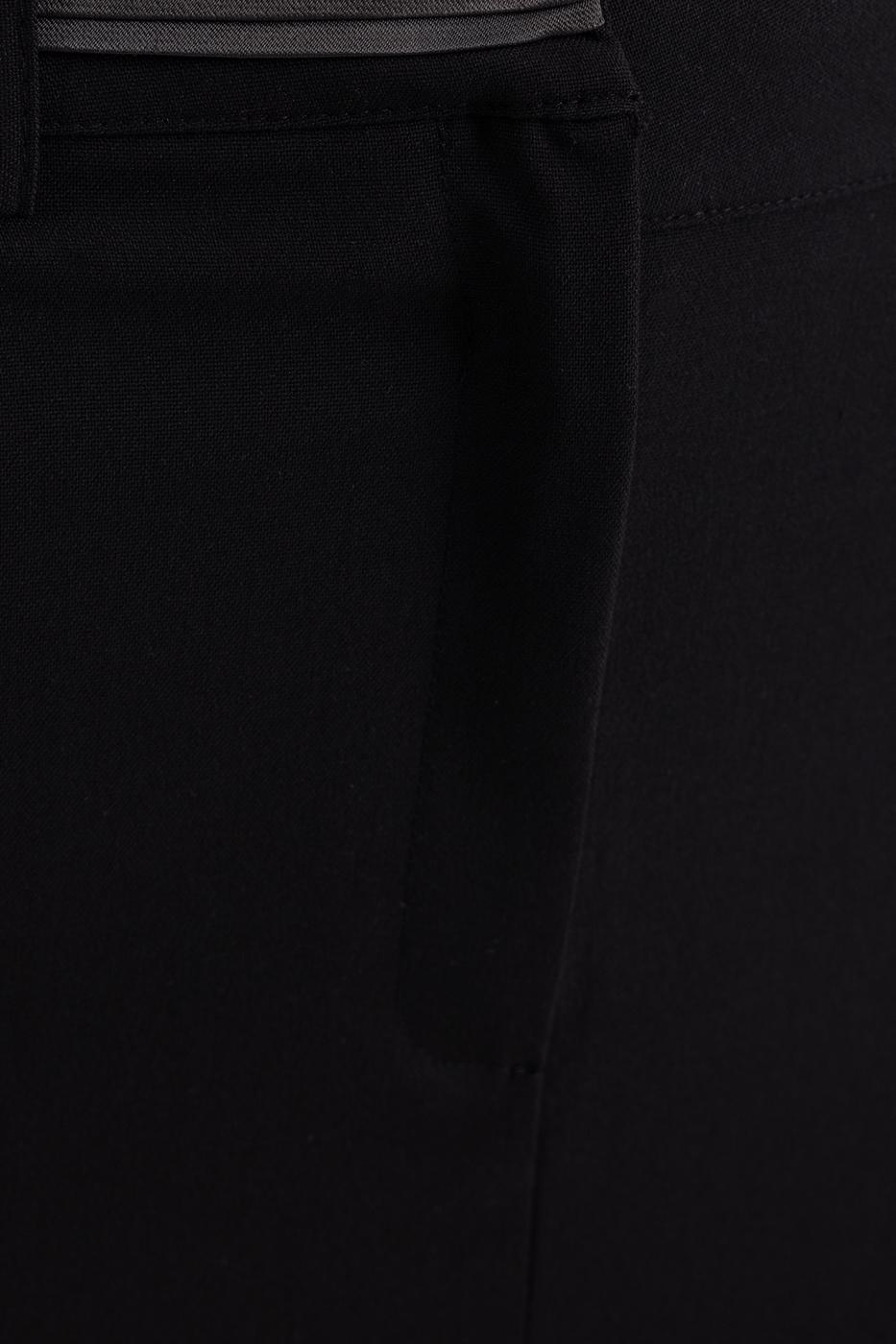 Bayan Siyah Asimetrik  Kemer Detaylı Dar Maksi Etek