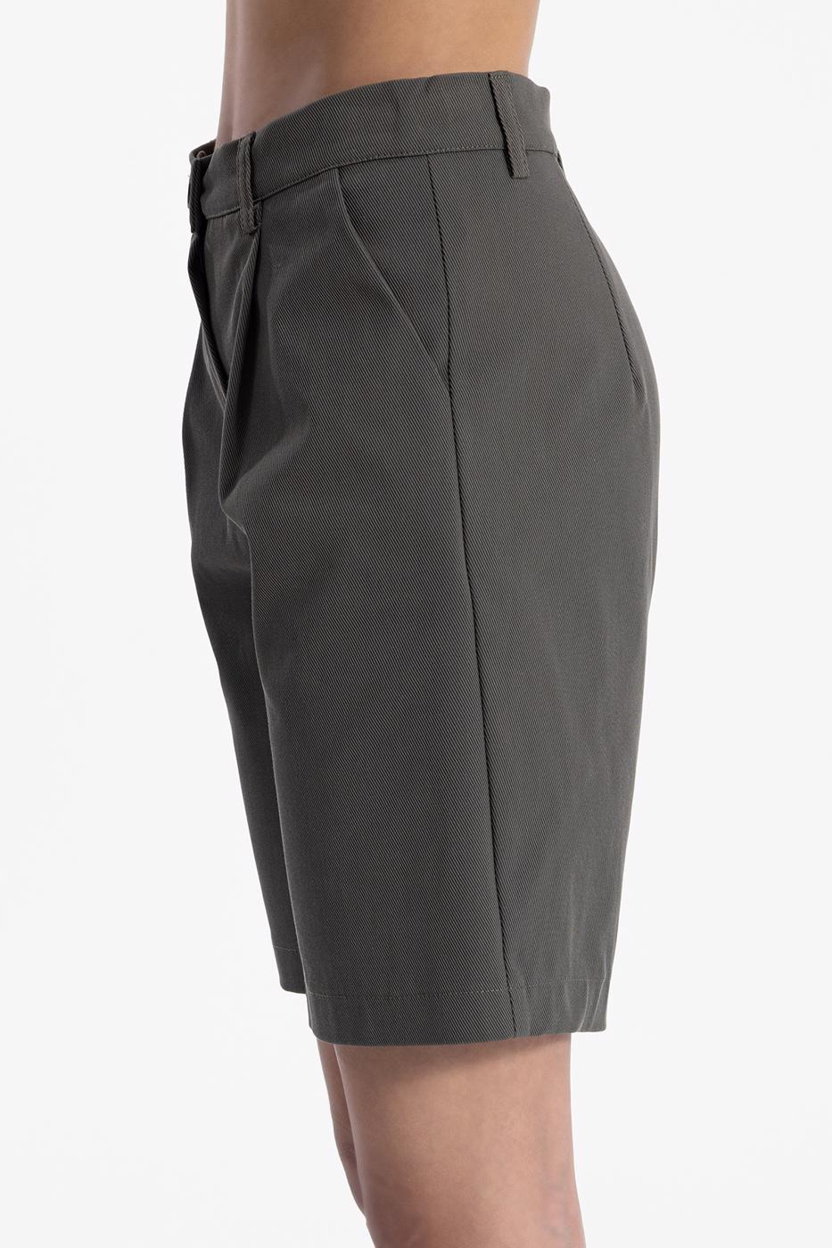 Bayan Yeşil Bermuda Şort