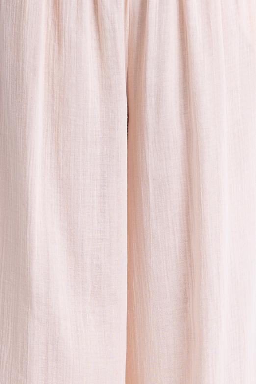 Bayan Bej Bel Lastikli Bol  Paça Pantolon - BSL