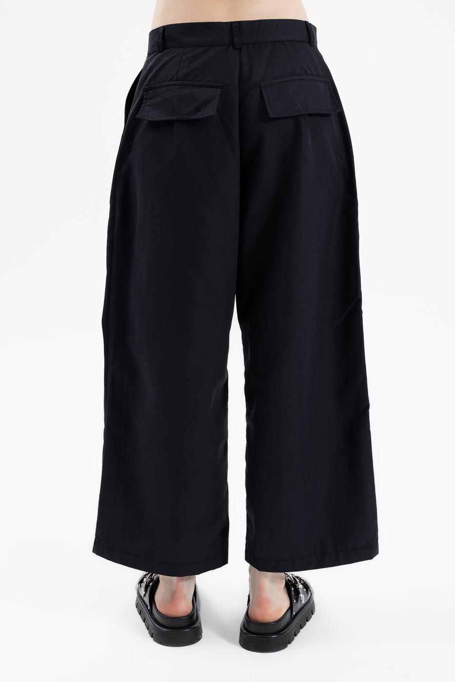 Bayan Siyah Kargo Cep Pantolon