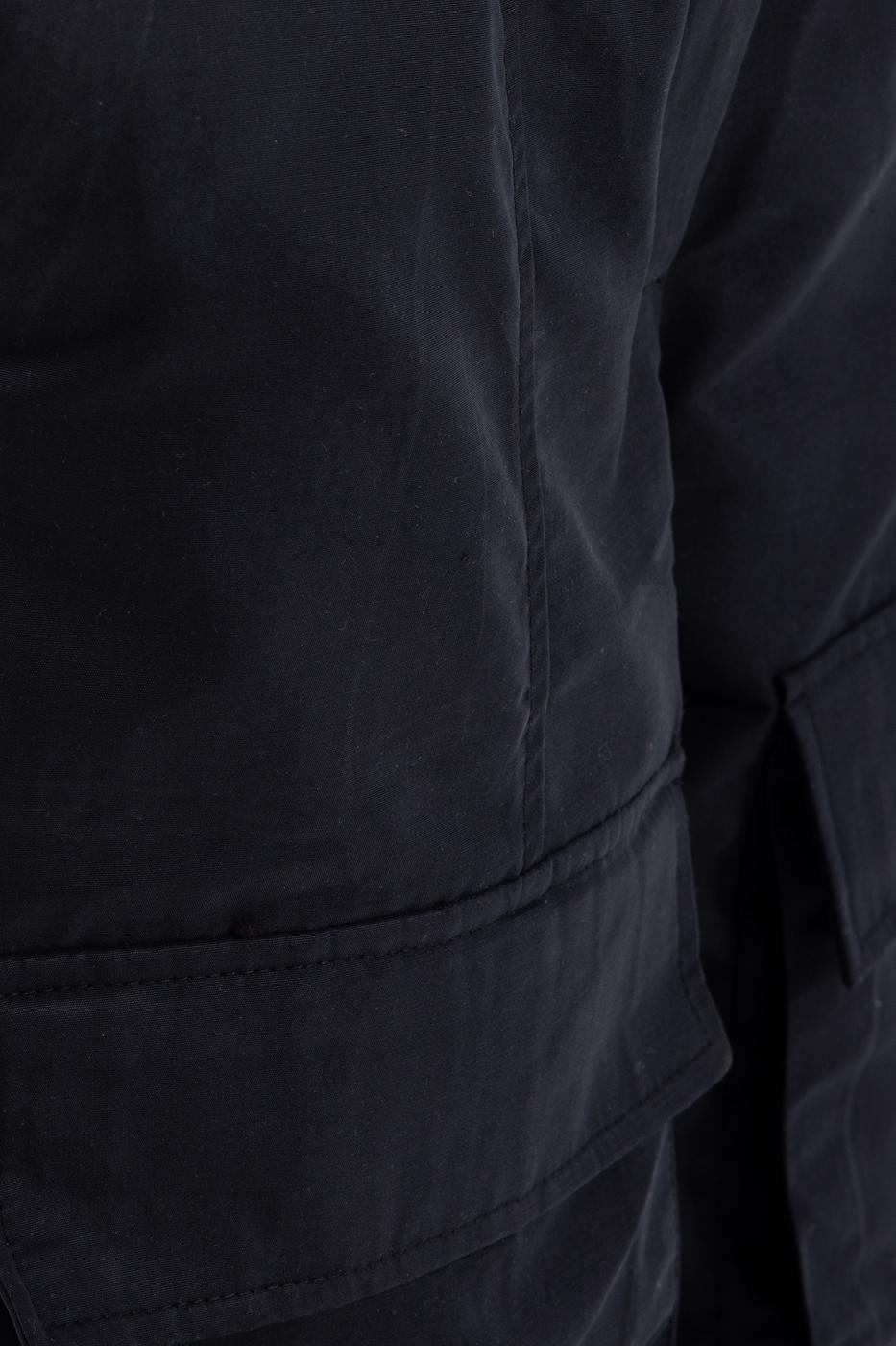 Bayan Siyah Kargo Cep Pantolon