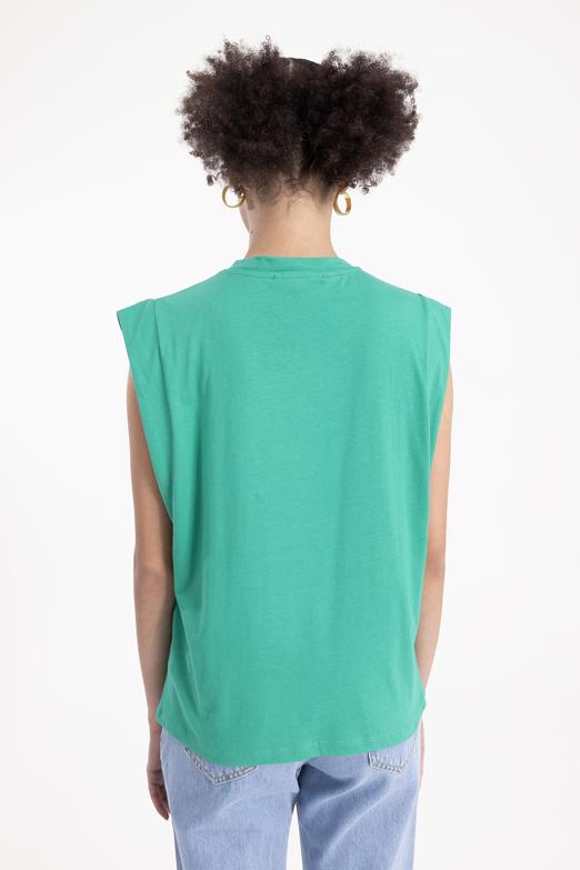 Bayan Yeşil Kısa  Kollu Tshırt - BSL