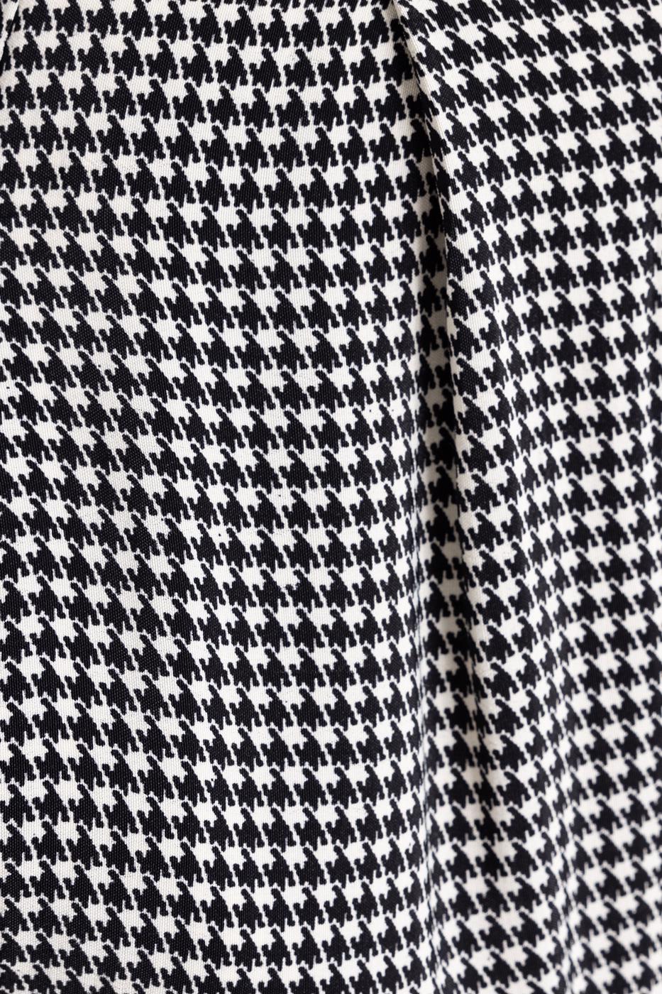 Bayan Siyah Pileli  Bol  Pantolon