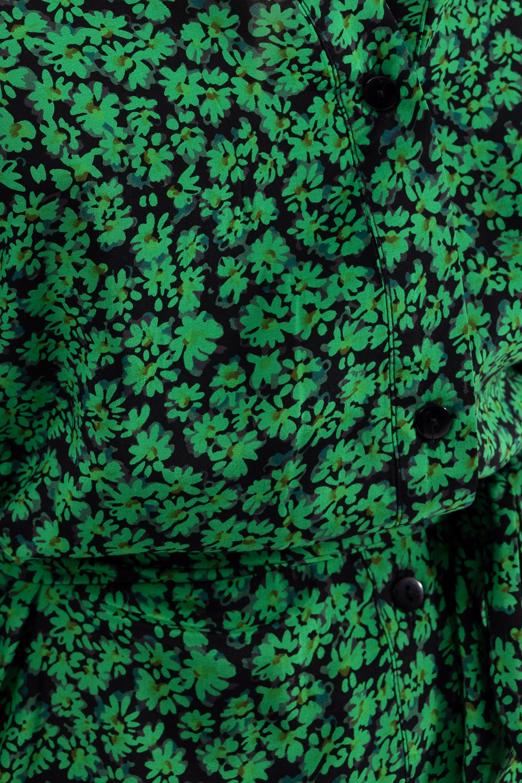 Bayan Yeşil Midi Boy Gömlek Elbise - BSL