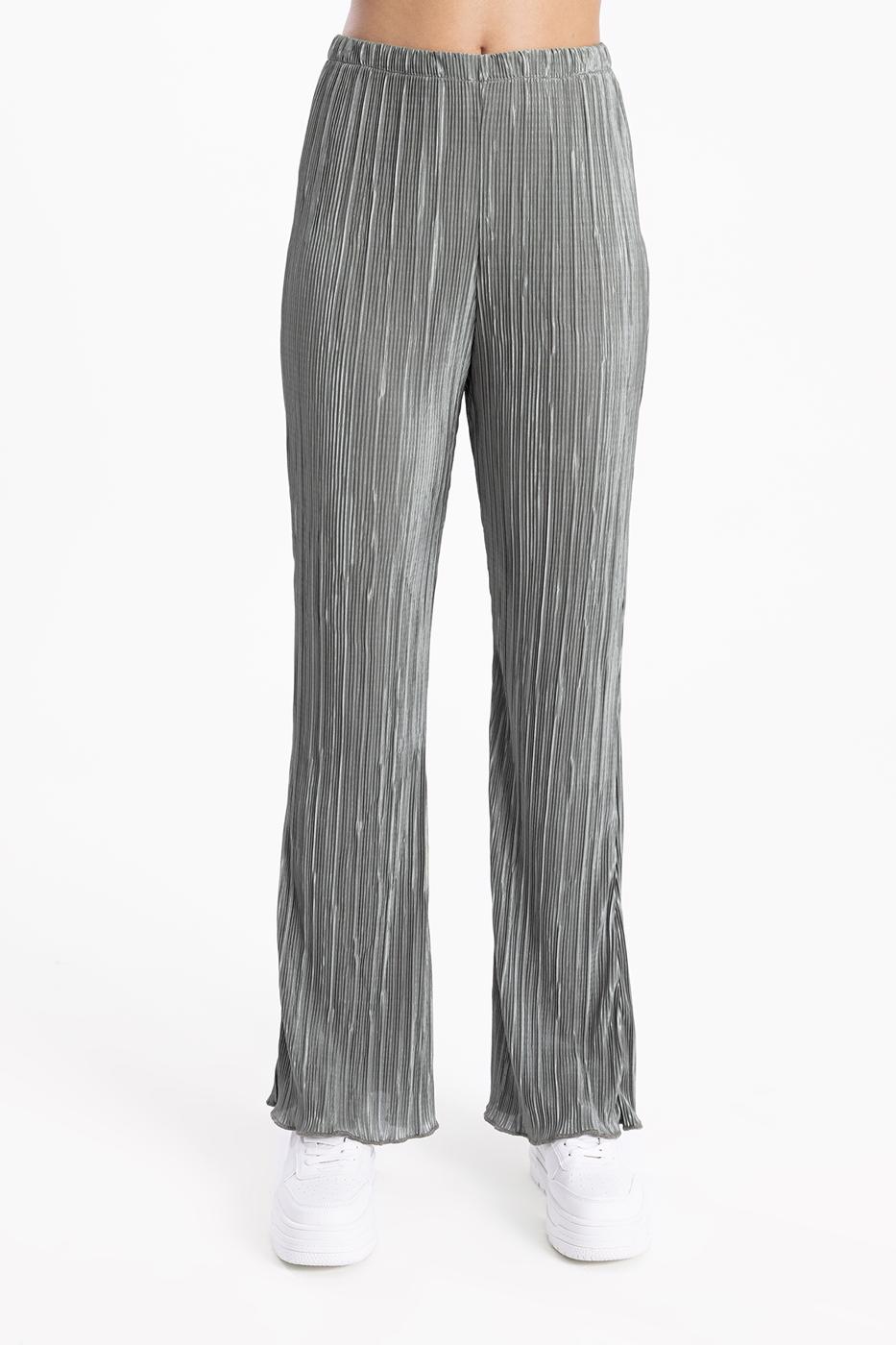 Bayan Haki Piliseli İspanyol Paça Pantolon