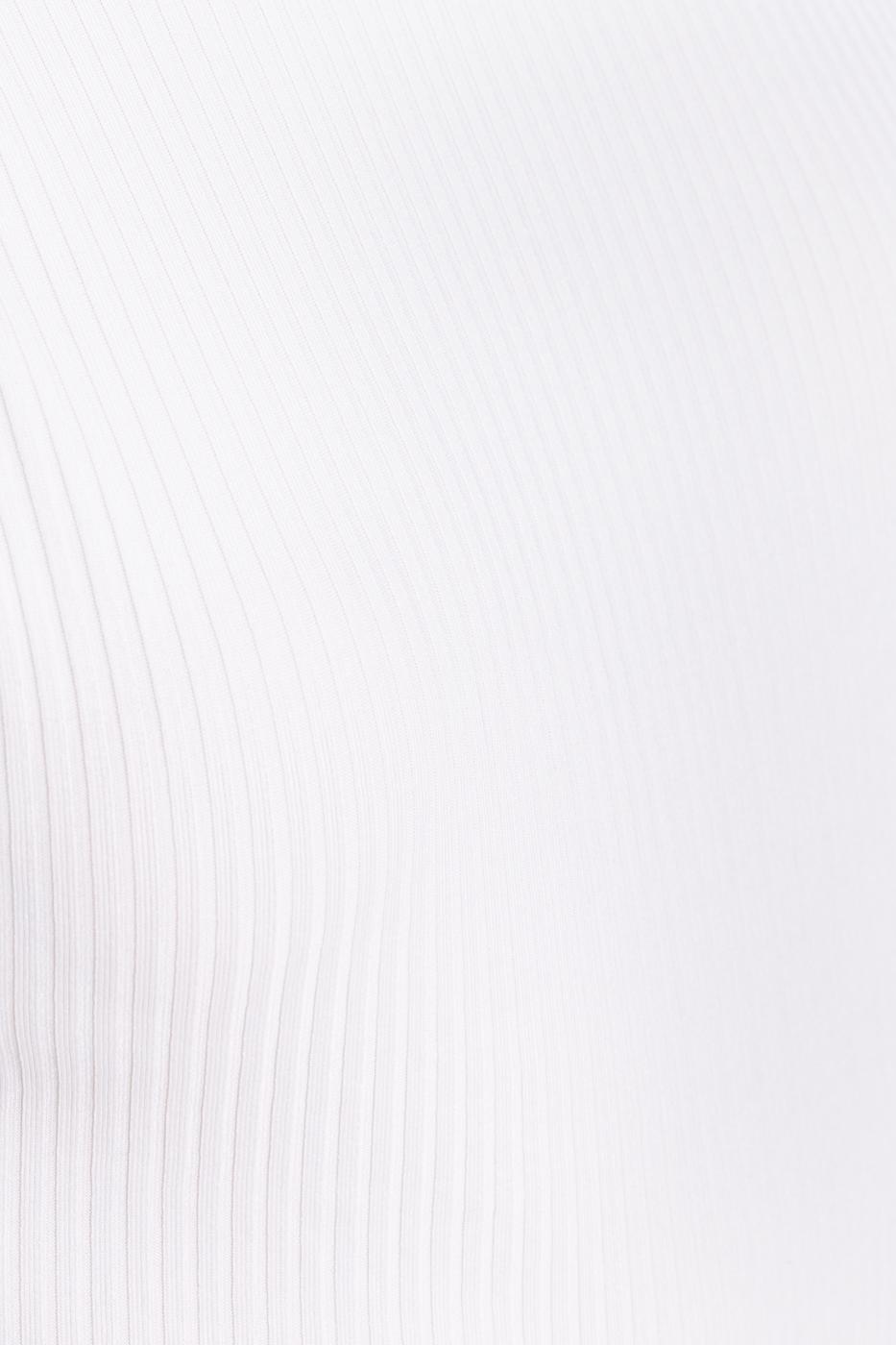 Bayan Beyaz Sırt Dekolteli Midi Kalem Elbise