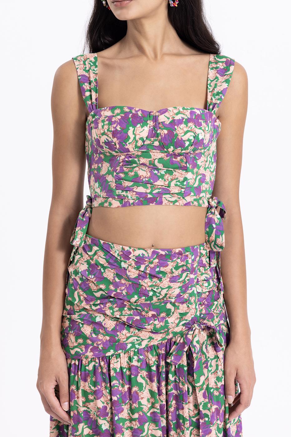 Bayan Mor Kalın Askılı Bustiyer