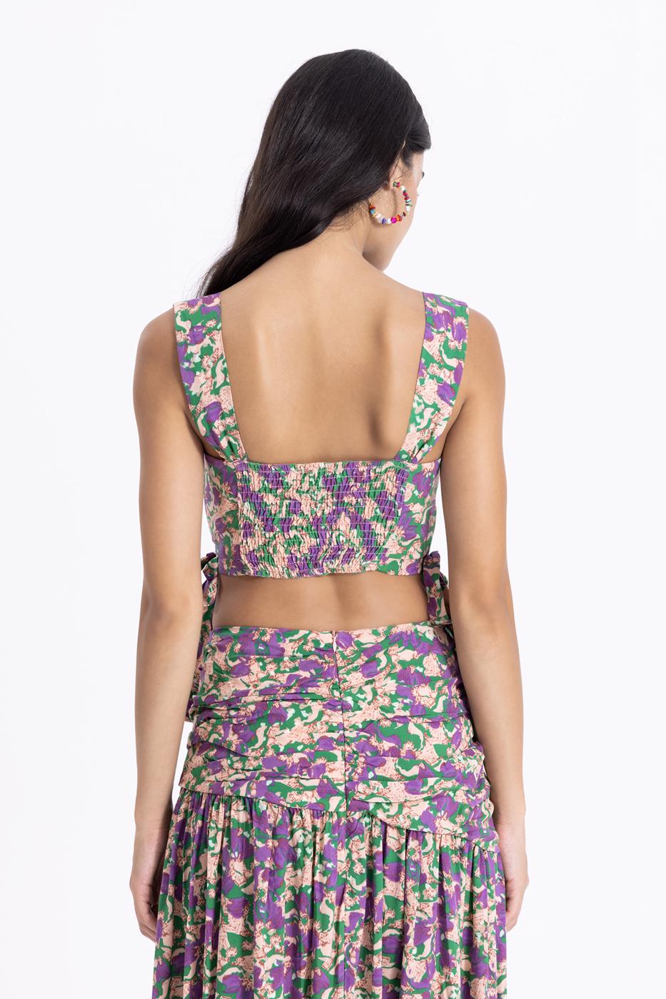 Bayan Mor Kalın Askılı Bustiyer