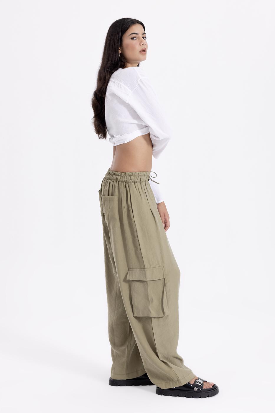 Bayan Haki Bol Kargo Pantolon