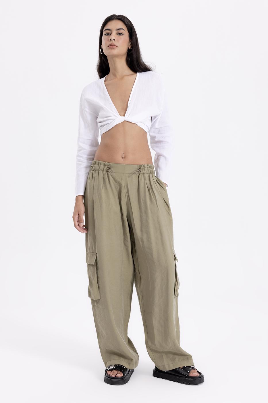 Bayan Haki Bol Kargo Pantolon