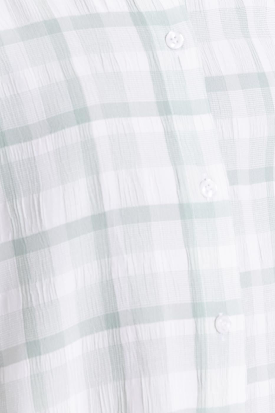 Bayan Yeşil Oversize Uzun Kollu Gömlek