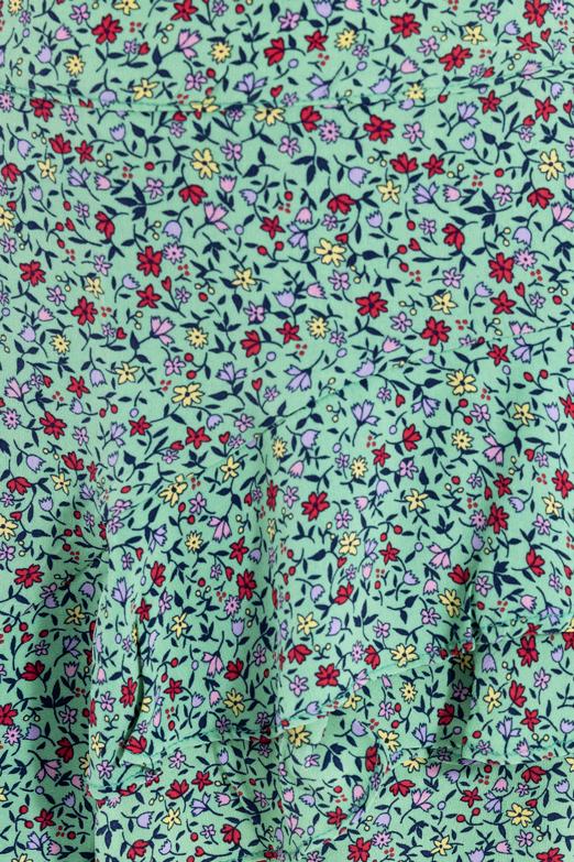 Bayan Yeşil Desenli Şort Etek - BSL