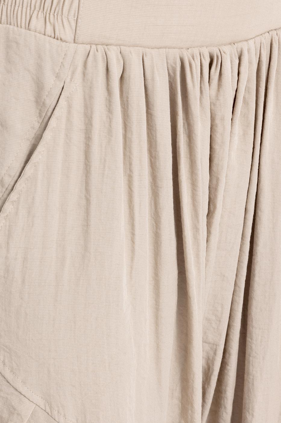 Bayan Taş Büzgü Detaylı Şalvar Pantolon