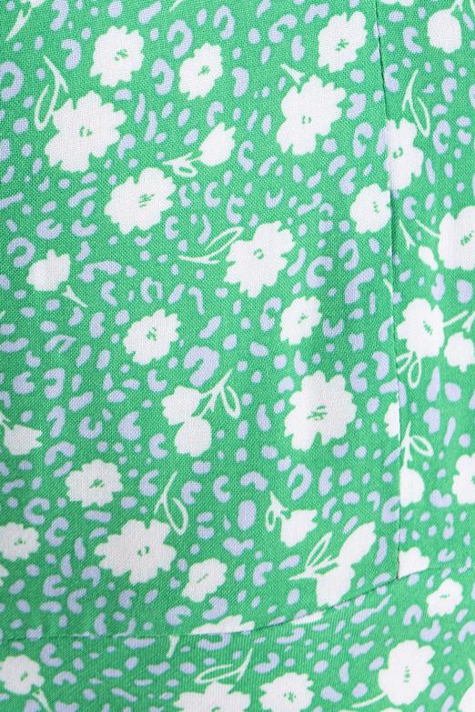 Bayan Yeşil Kolsuz V Yakalı Midi Elbise - BSL