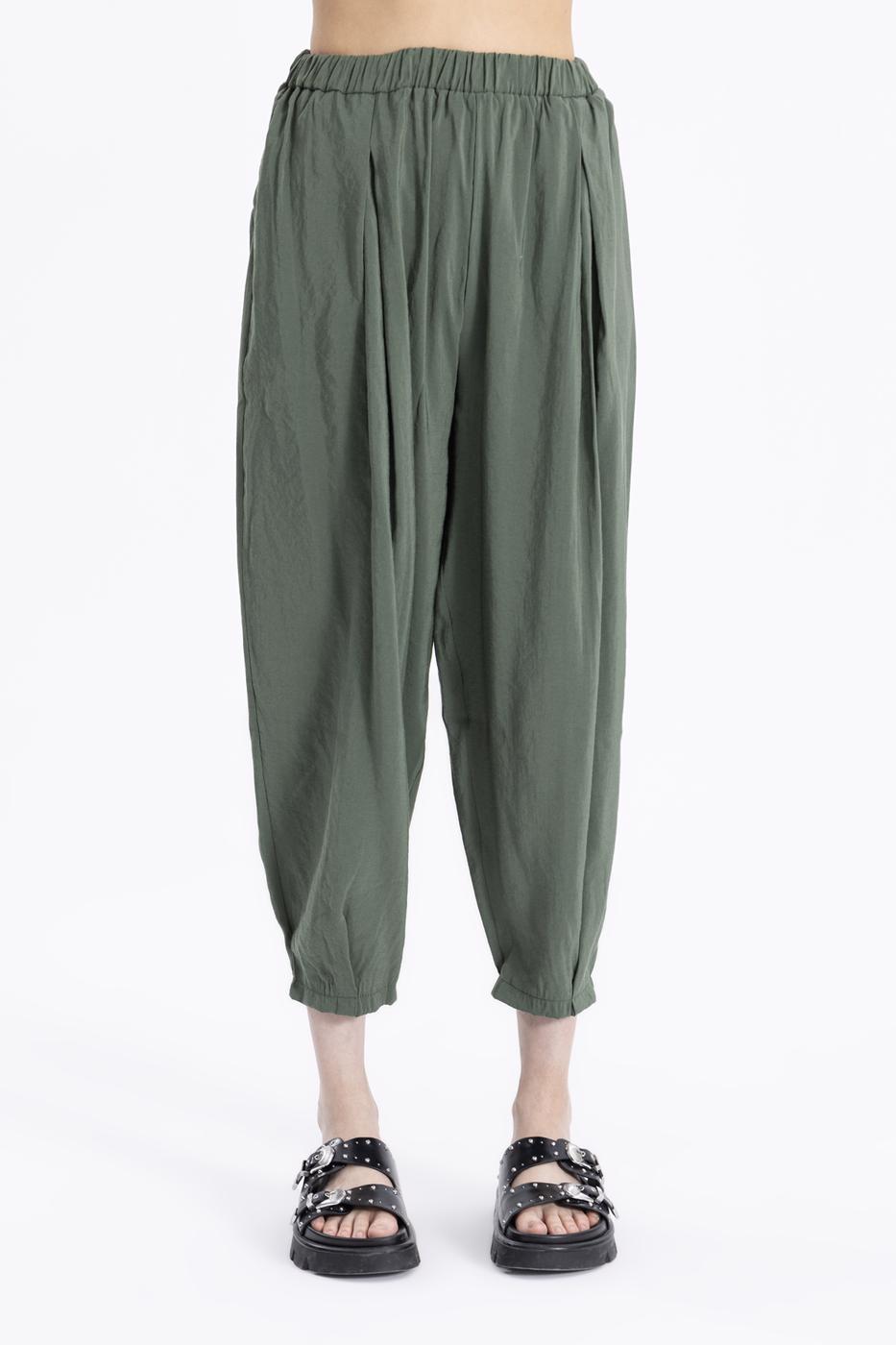 Bayan Haki Şalvar Pantolon