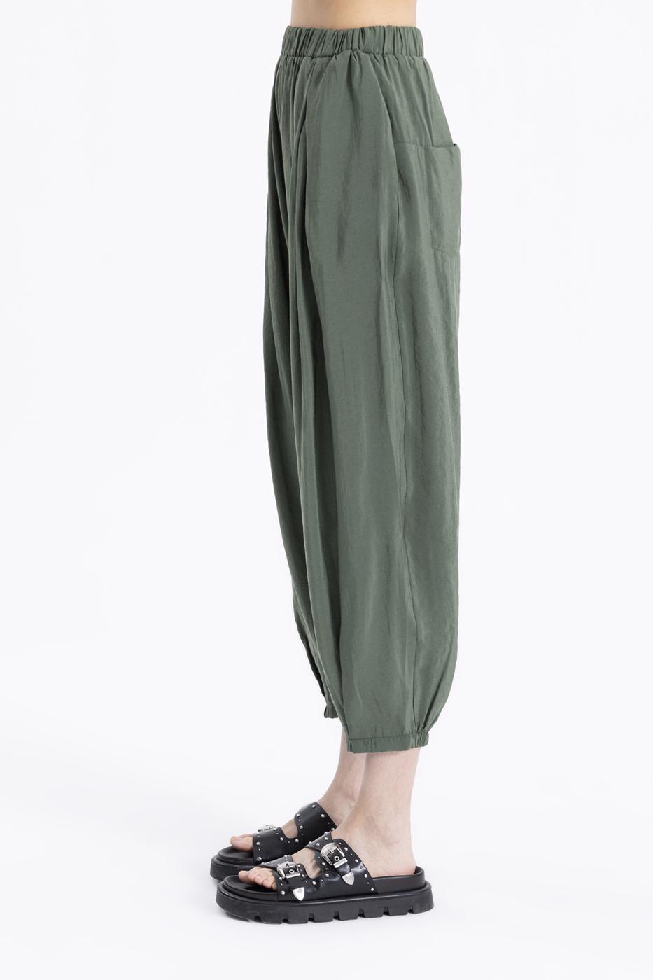 Bayan Haki Şalvar Pantolon