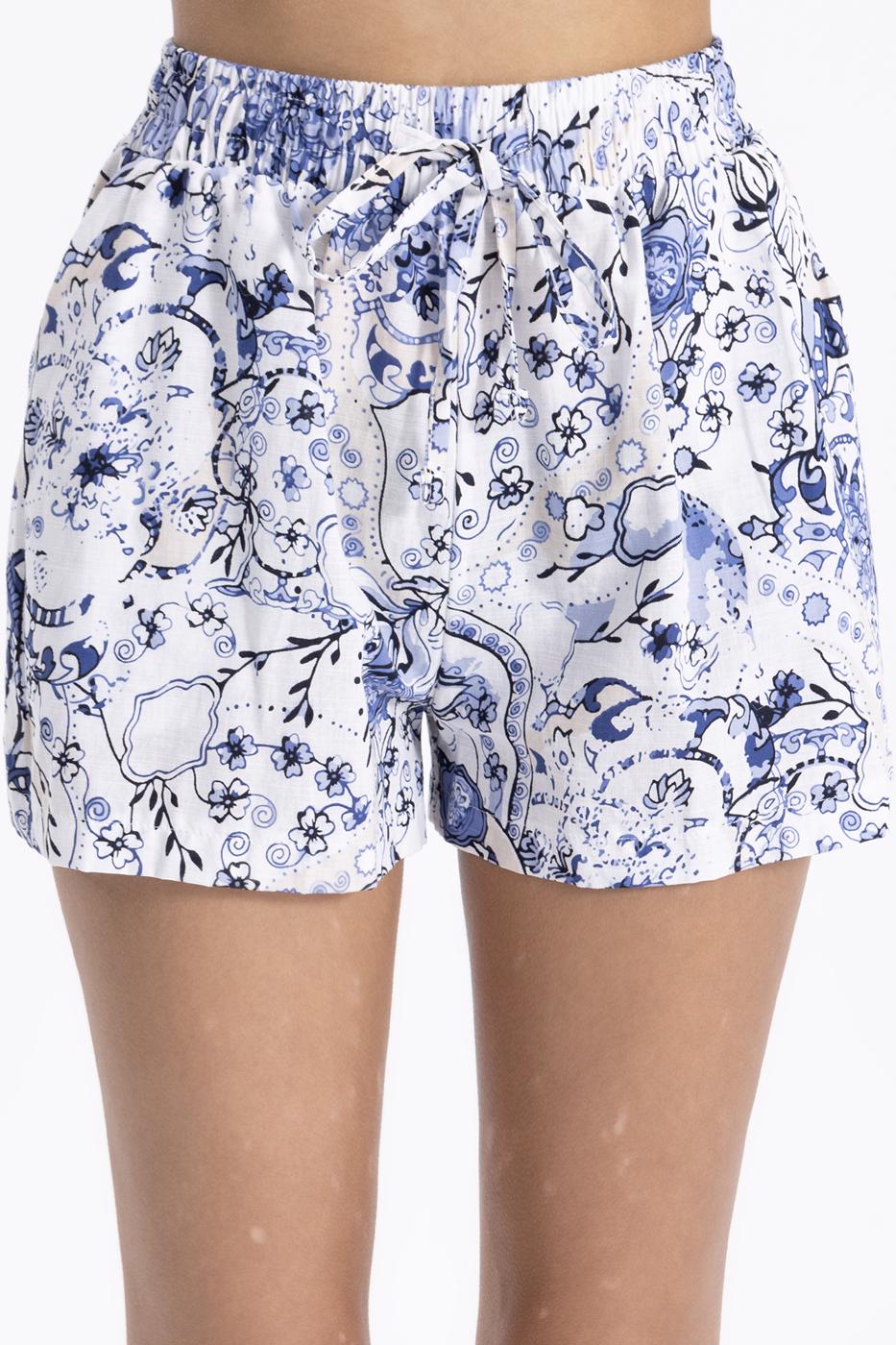 Bayan Beyaz Cotton Mini Şort