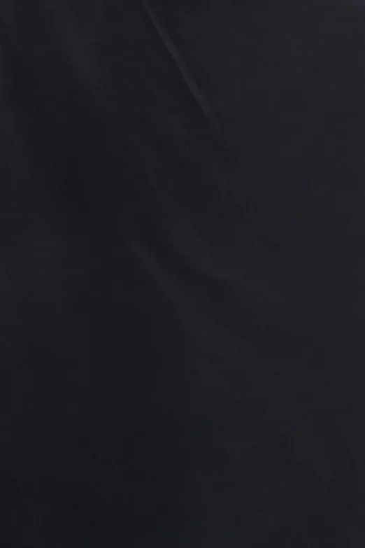 Bayan Siyah Askılı Saten Midi Elbise - BSL