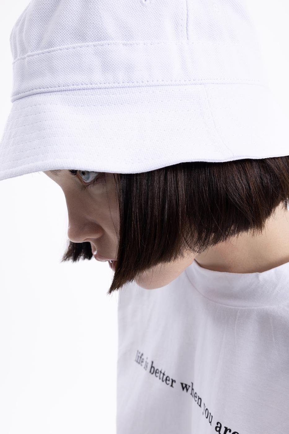 Bayan Beyaz Bucket Şapka