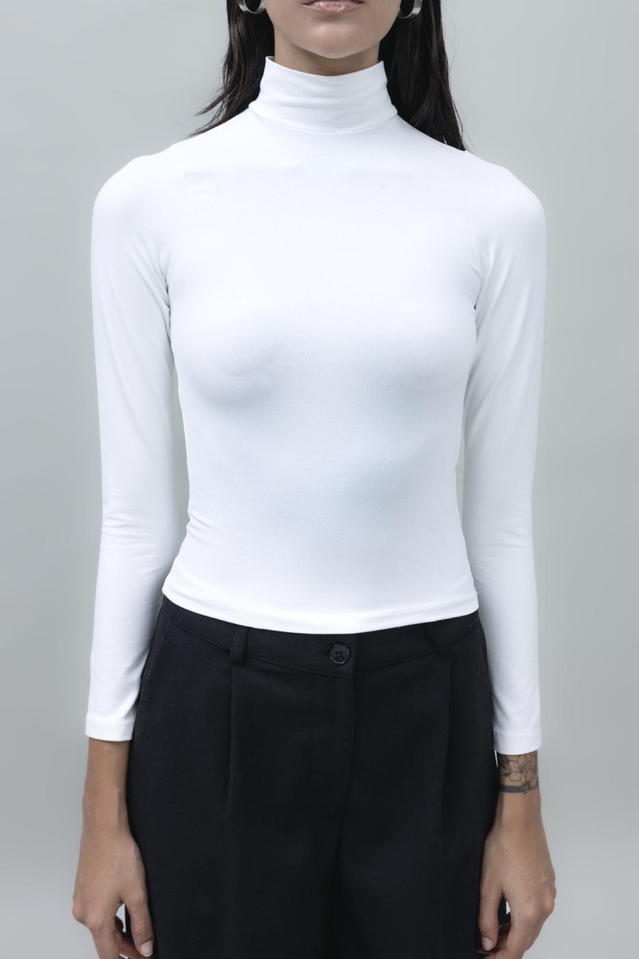 Bayan Ekru Dik Yakalı Top