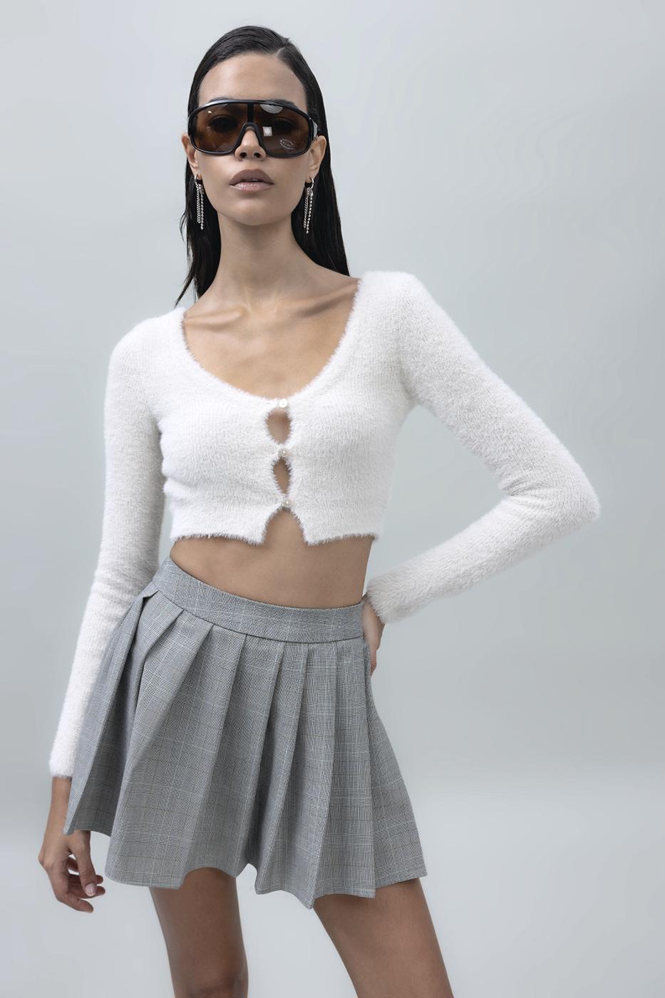 Bayan Taş Crop Hırka