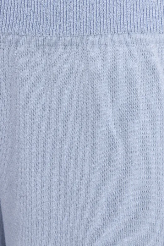 Bayan Mavi Bol Paça Triko Pantolon - BSL