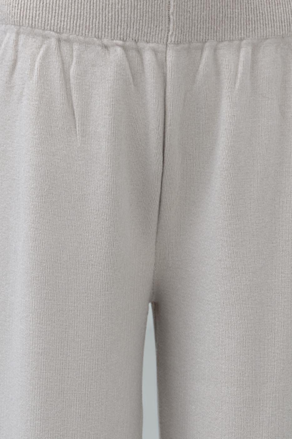 Bayan Bej Bol Paça Triko Pantolon