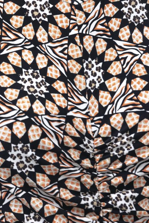 Bayan Siyah Drapeli Midi Kalem Elbise - BSL