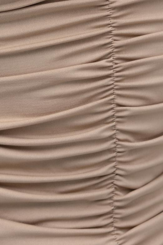 Bayan Bej Straplez Uzun Kollu Top - BSL