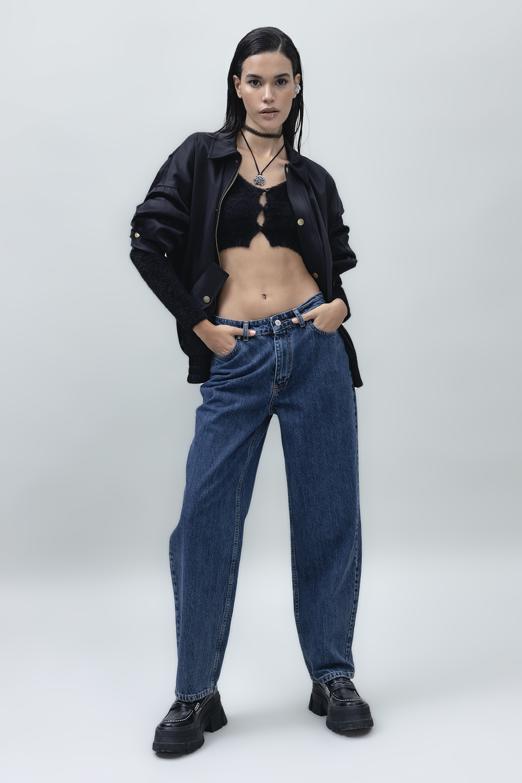 Bayan Mavi Normal Bel Düz Paça Denim Pantolon - BSL