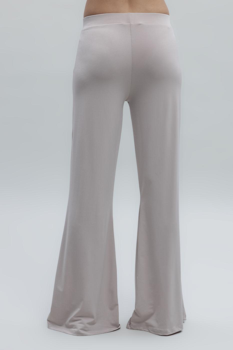 Bayan Bej İspanyol Paça Pantolon