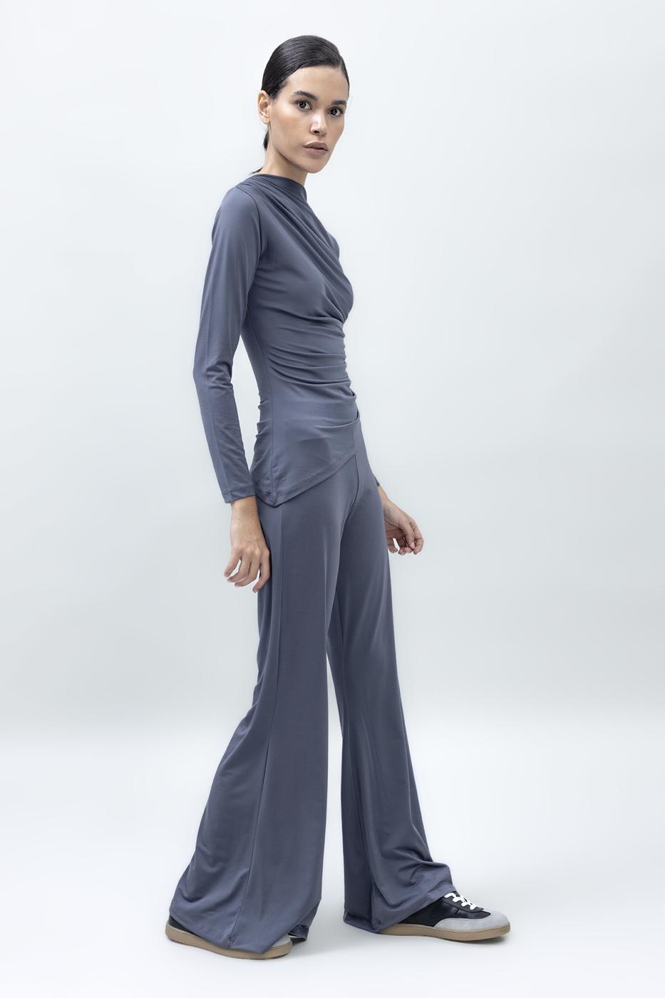 Bayan Füme İspanyol Paça Pantolon