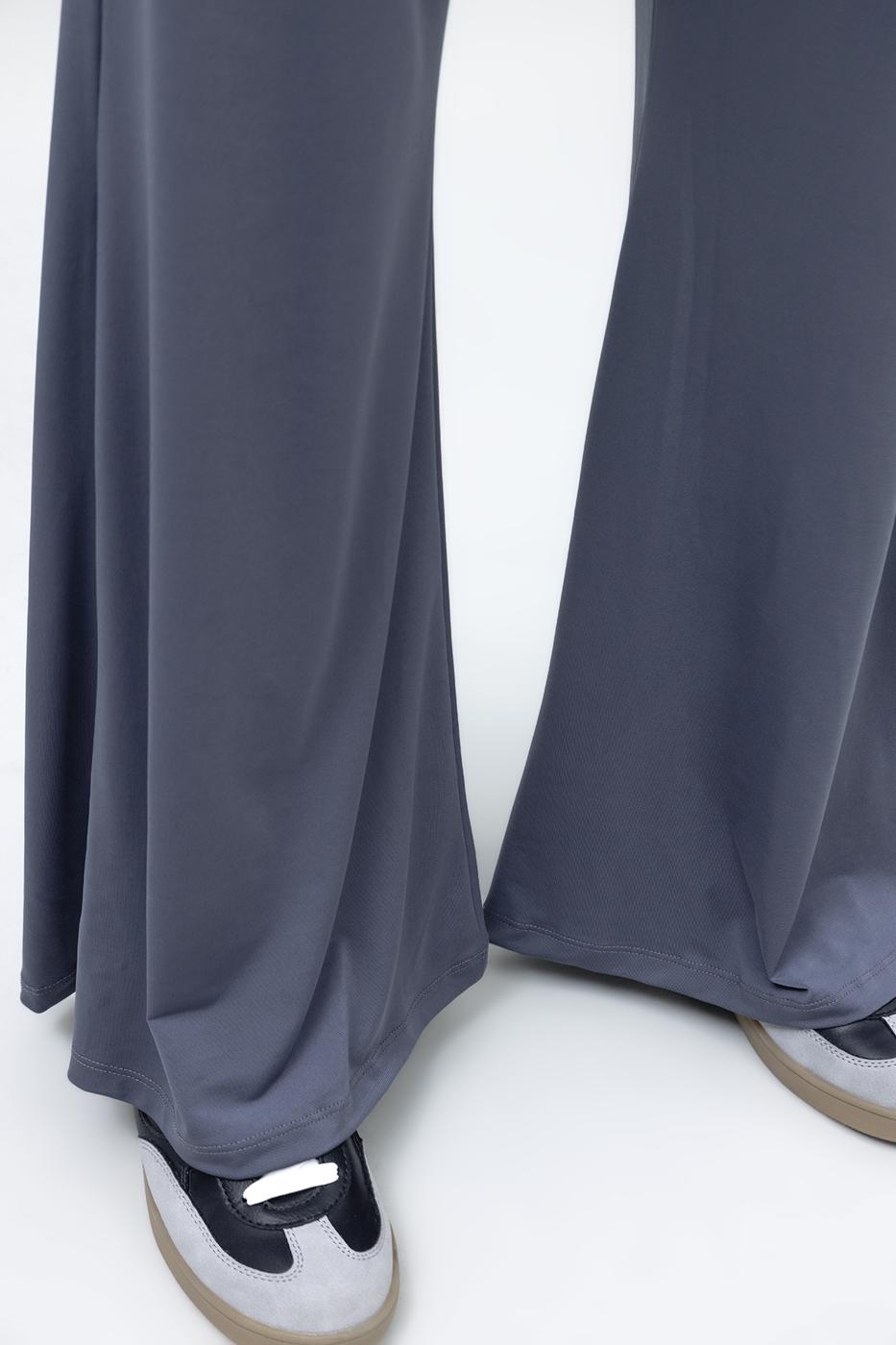 Bayan Füme İspanyol Paça Pantolon