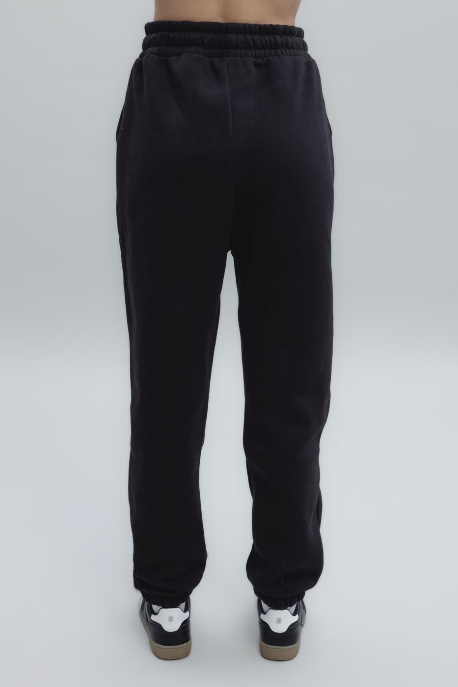 Bayan Siyah Şardonlu Jogger Pantolon