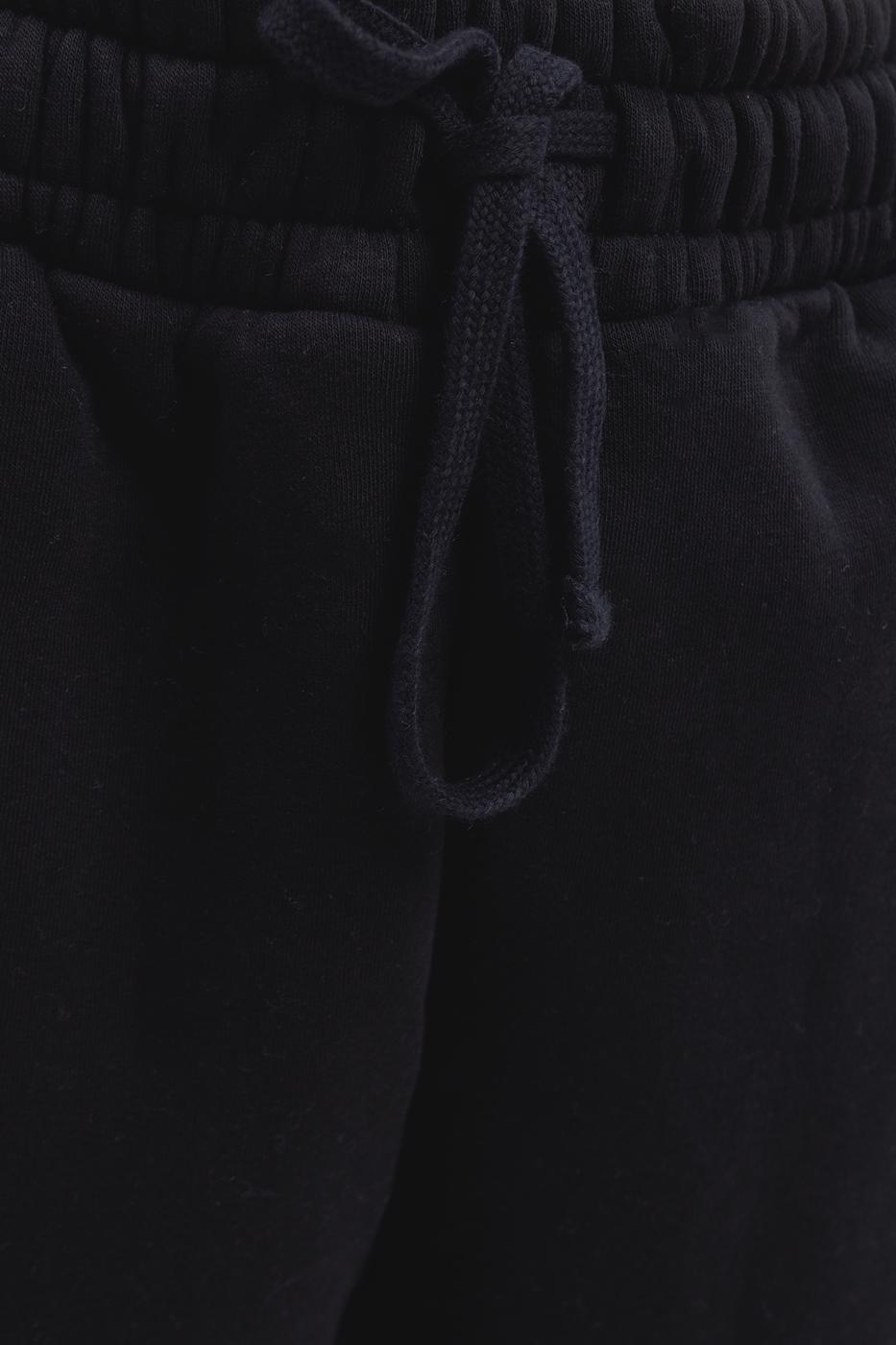 Bayan Siyah Şardonlu Jogger Pantolon