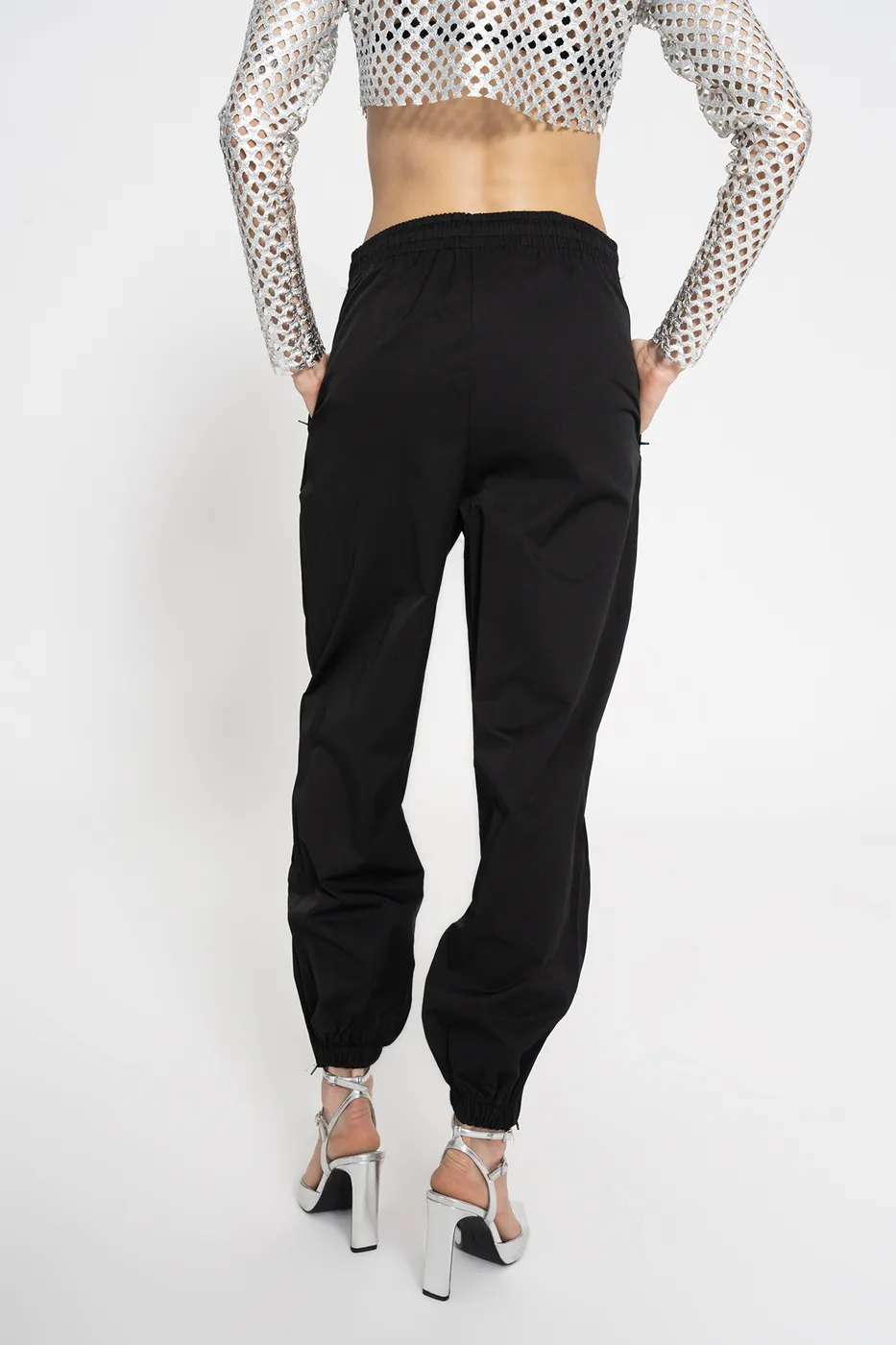 Bayan Siyah Jogger Pantolon