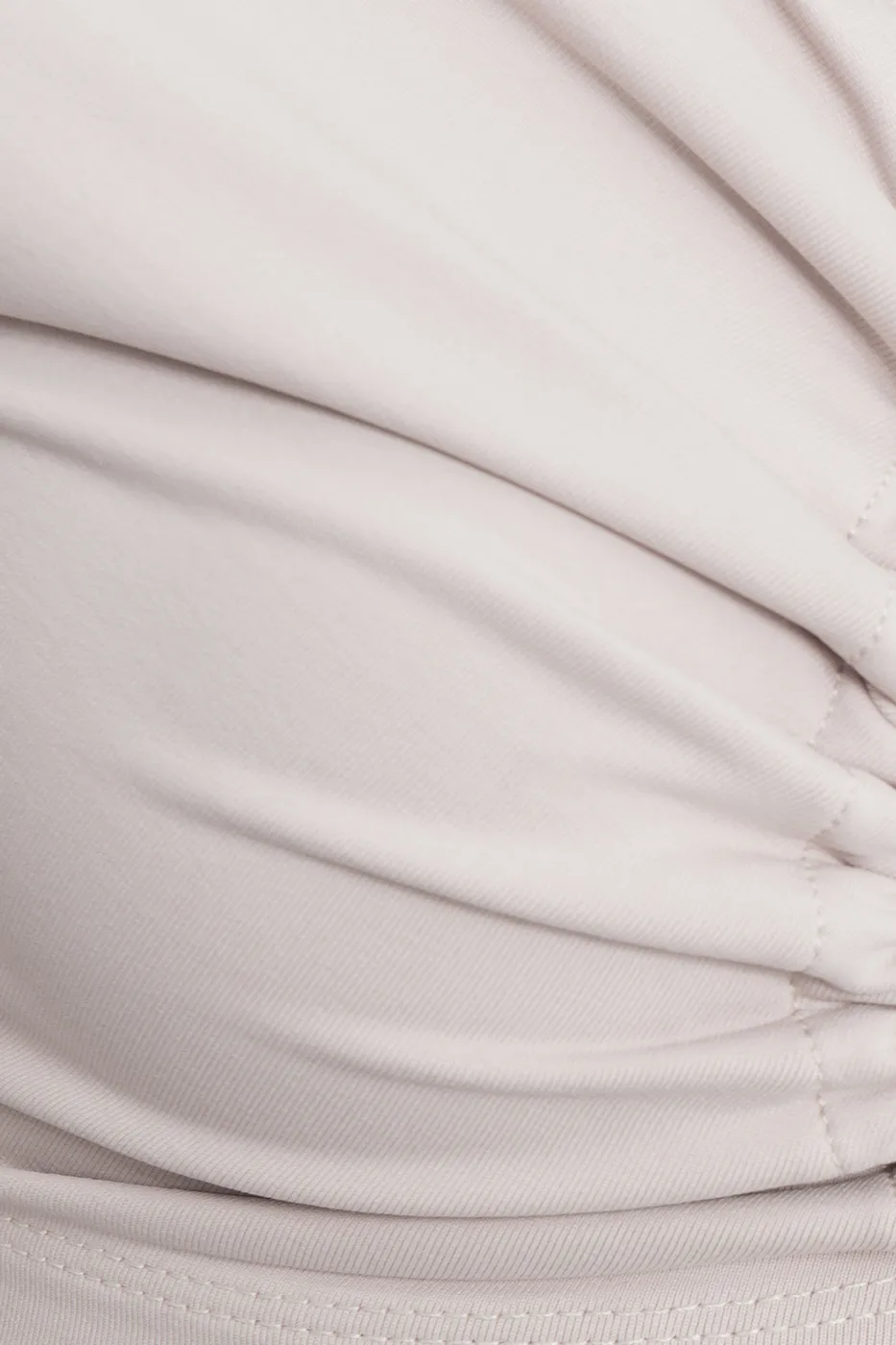 Bayan Bej Bağlamalı Crop Top