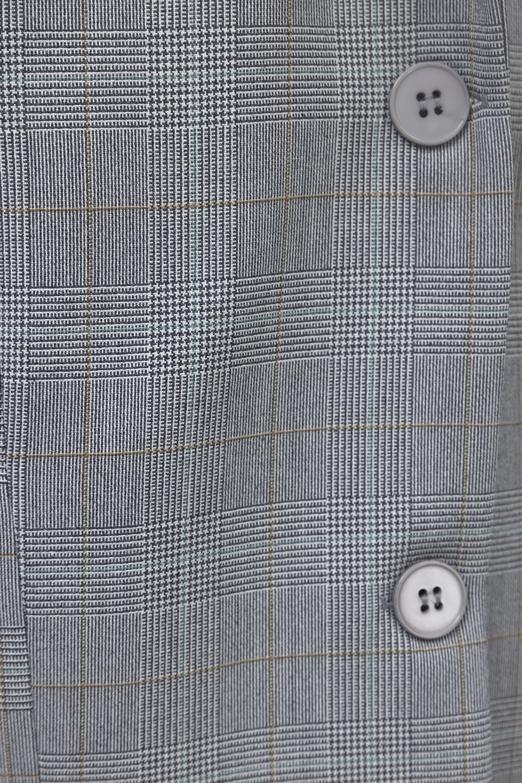 Bayan Gri Oversize Blazer Ceket - BSL