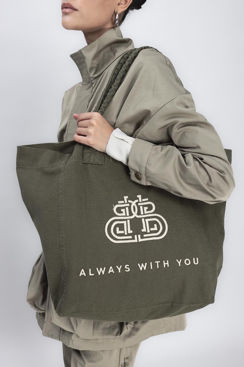 Bayan Haki Nakışlı Bez Çanta