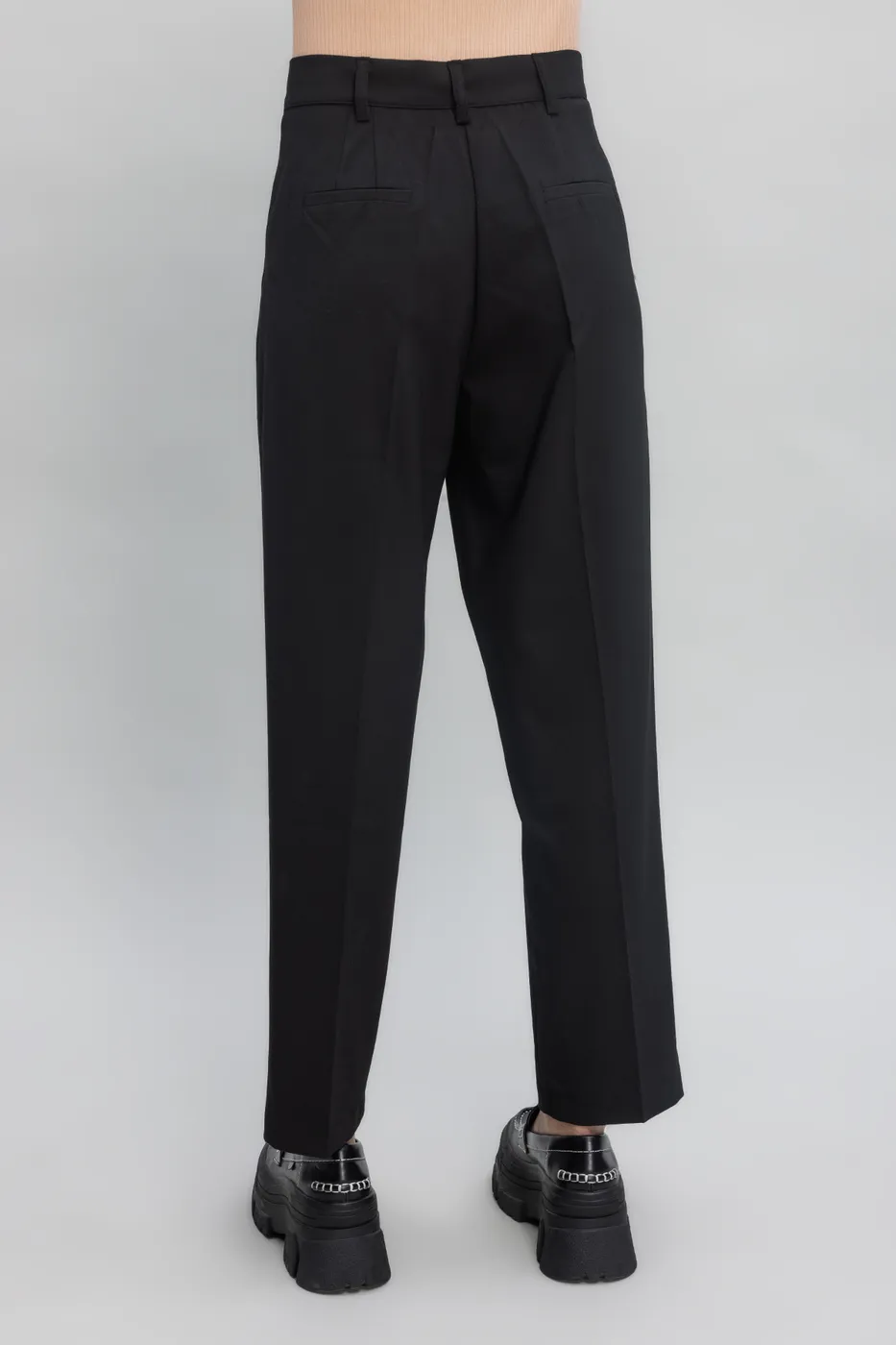 Bayan Siyah Yüksek Bel Havuc Pantolon