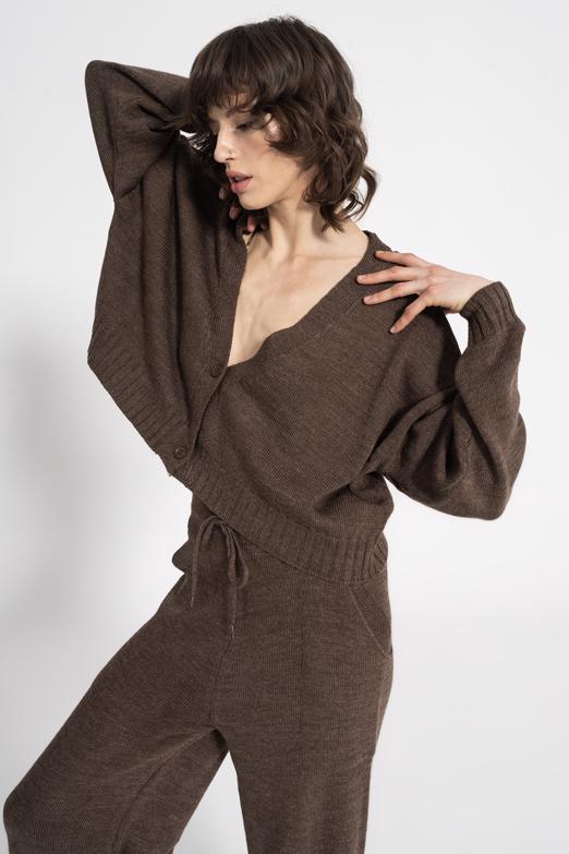 Bayan  Crop Triko Hırka